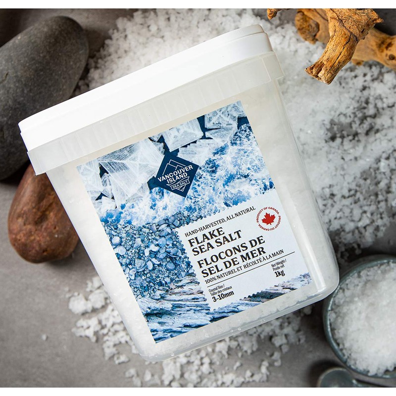 Flake Sea Salt - 1KG Chef's Bucket - Hand-Harvested on