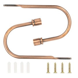 TAIYOU Pack of 2 Metal Curtain Tiebacks Hooks Decorative Wall Mounted Tie Hooks for Bedroom Living Room Bathrooms Kitchens Offices Dining Room Cafes Red Bronze Cylindrical Head