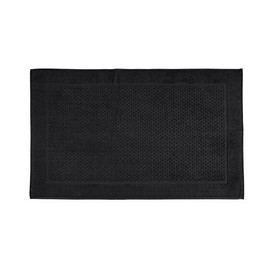 Caleffi Sirena Bathroom Rug 100% Cotton Non-Slip Washable Durable Easy to Wash and Dry Model Sirena 45x60 Black