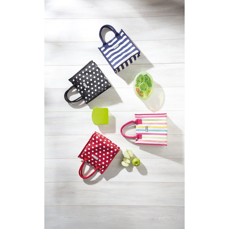 KitchenCraft We Love Summer Nautical-Striped Tote Cool Bag, Fabric, Navy