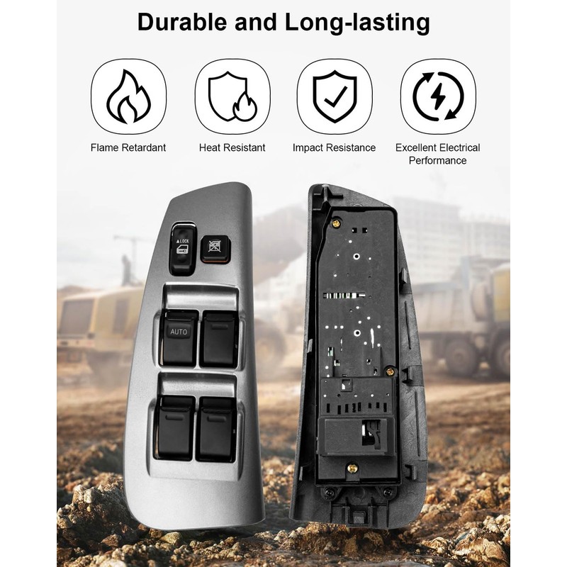 Fully Assembled Window Master Switch and Bezel Driver Side Fit