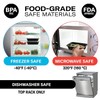 Hyper Mart [10 Pack 1 Compartment BPA Free Reusable Meal