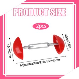2PCS Shoe Stretchers for Women Red Shoe Width Stretcher Adjustable Shoe Stretchers for Wide Feet Mall Easy to Carry Of Mini Shoe Tree Make Shoes to Achieve A Perfect Fit for Wide Feet