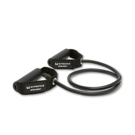 Myprotein Resistance Band with Handles — Extra Heavy Tension, Black — Ultimate Strength Resistance Tubes for Power Training & Muscle Building — Exercise Bands with Handles for Advanced Workouts