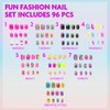 Townley Girl Uñas Press-On 96 pzas 3D que Brillan en