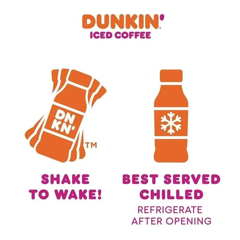 Dunkin' Donuts Iced Coffee, Original Caramel, 13.7 Fluid Ounce (Pack