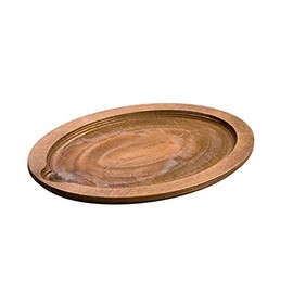 Lodge - Oval Birch Wood Serving Griddle Underliner, 1 Each