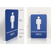 Headline Sign 5209 ADA Men's Restroom with Tactile Graphic, 6-Inch