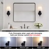 Wall Sconces Sets of 2, Hardwired Classic Matte Black Sconces