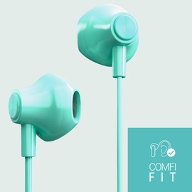 Energy Sistem EasyPods Wired Headphones with Microphone, Voice Assistant, Playback Controller, Comfi-fit