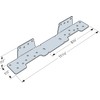 Simpson Strong-Tie LSCZ LSC 18-Gauge ZMAX Galvanized Adjustable Stringer Connector