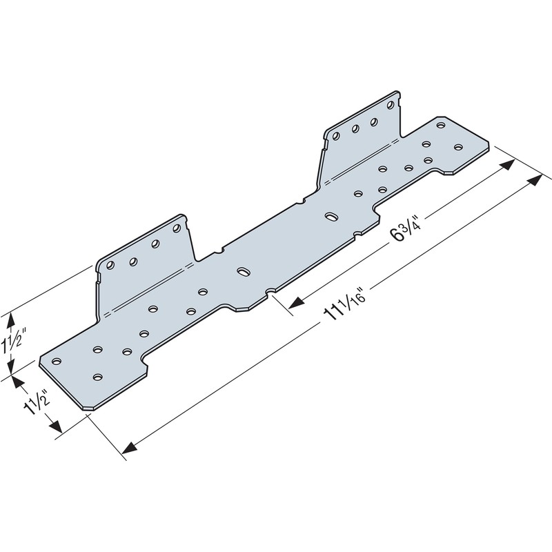 Simpson Strong-Tie LSCZ LSC 18-Gauge ZMAX Galvanized Adjustable Stringer Connector