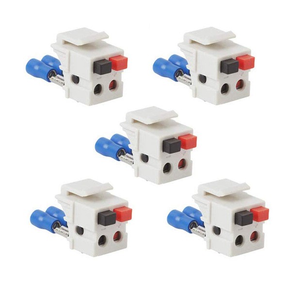 VSEER Speaker Keystone Jack – Spring Loaded Speaker Jack for
