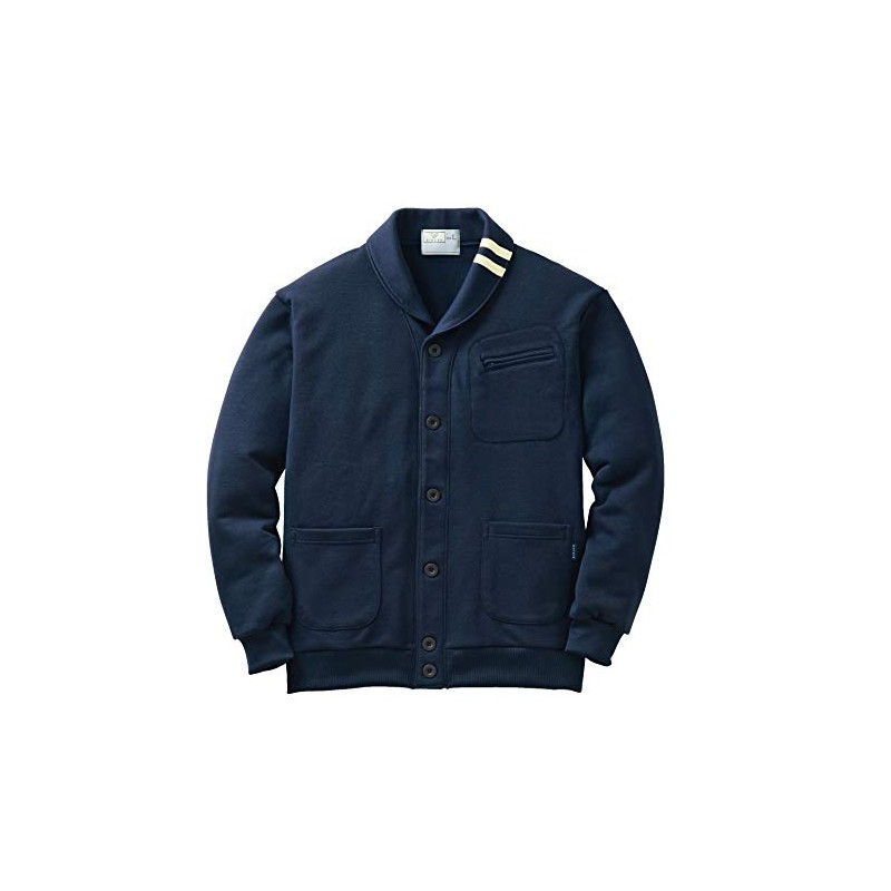 Tomfly/KIRAKU Shawl Collar Jacket CR137 S Navy