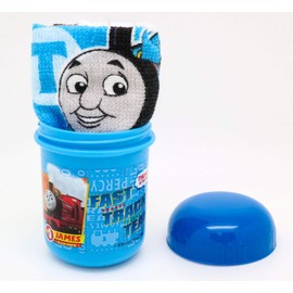 OSK Blue Hot Towel: Approx. 12.6 x 11.4 inches (32 x 29 cm); Case: Diameter 2.5 x Height 3.6 inches (6.3 x 9.1 cm); Thomas the Tank Engine Hot Towel Set OC-1