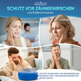 Grandat Night Grinding Splint 4 Malleable Mouth Guards to Prevent Teeth Grinding Bruxism Mouth Guard in 2 Sizes Transparent Mouth Guard for Adults Tooth Splint