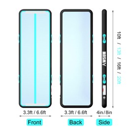 AWSUM Air Gymnastics Mat 10ft/13ft/16ft/20ft/23ft Inflatable Tumble Track mats 4/8 inches Thick tumbling mat with Electric Pump for Home/Gym