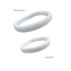 Soul Projekt White Hair Bands 50 Pack 8mm, Neutral Bobbles