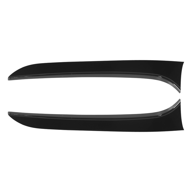 2pcs Rear Window Side Spoiler Canard Wing Glossy Black Replacement