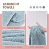 HEAVYWOOD Luxury Hand Towels for Bathroom 2pc 100% Long-Staple Cotton