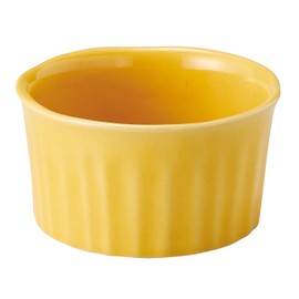 Santo 18610 Banko Ware Lamb Can Cocotte, Large, 3.9 inches (10 cm), Canary (Yellow), Made in Japan