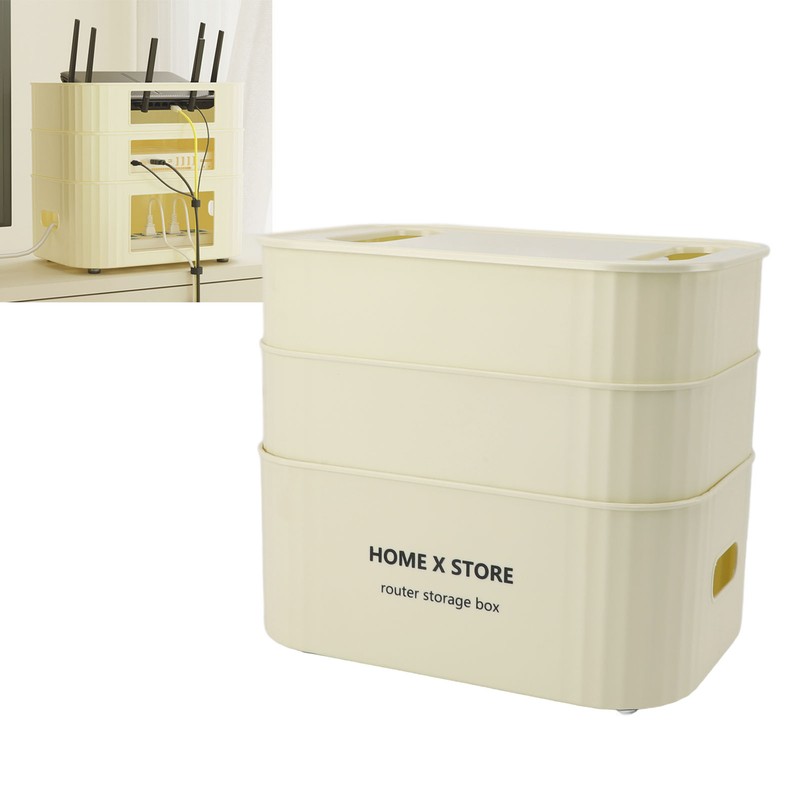 WIFI Router Storage Box Cable Management Versatile Sturdy WiFi Shelf