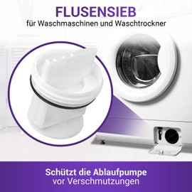 Vioks.pro Washing Machine Lint Filter Replacement for Bosch Lint Sieve 00647920 & 00605010 & 00602008 - Lint Sieves for Dryer & Washing Machine Bosch, Balay, Siemens