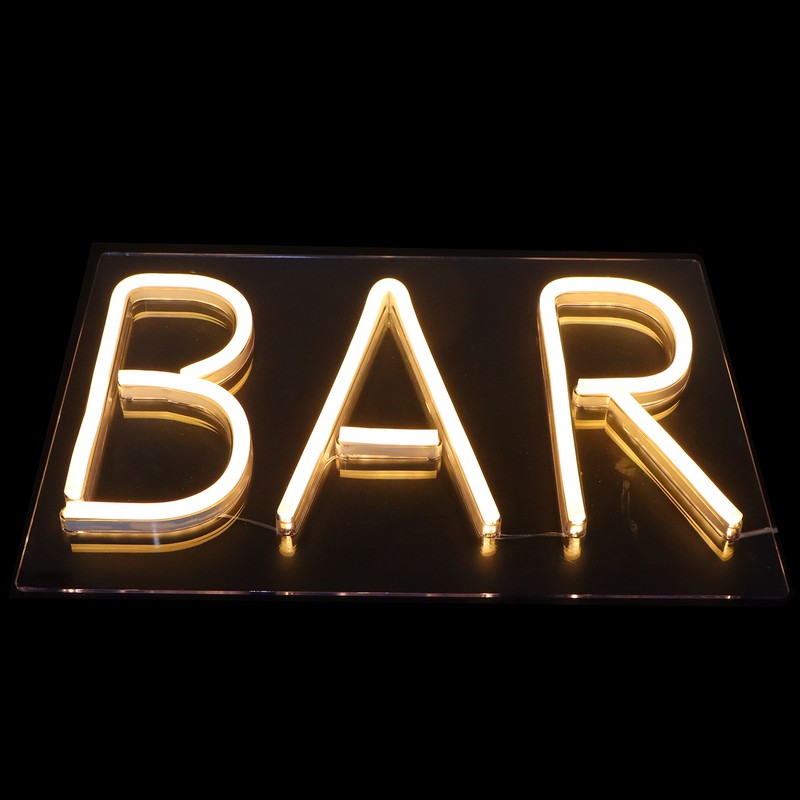 Neon Light 3‑Dimensional USB Wall Sign Lamp Decoration for Bar