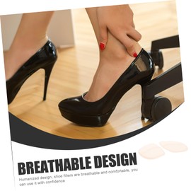 COLLBATH 4pairs Soft Sponge High Heel Inserts Forefoot Cushions for Women Lightweight and Breathable Half Foot Pads Comfortable Shoe Insoles for High Heels and Flats