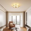 Aeyee Antique Brass Flush Mount Ceiling Light Star Shaped Ceiling