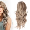Women Long Wavy Light Blonde Wig Lady Fashionable Cosplay Party