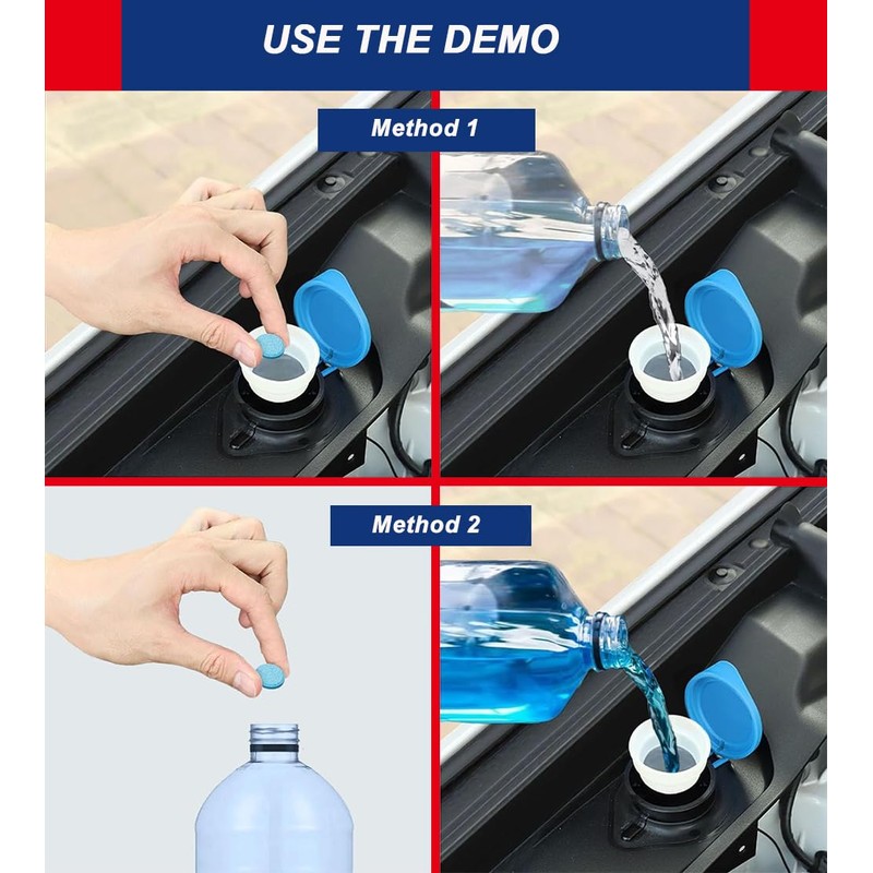 Mabellumia 200 Pcs Car Windshield Washer Fluid Concentrate Tablets,Windshield Washer