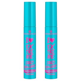 essence I LOVE EXTREME CRAZY VOLUME waterproof mascara (Negro, 2 unidades)