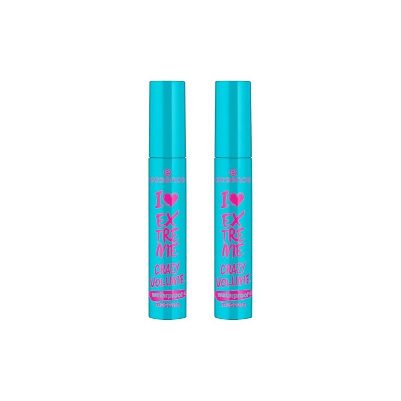 essence I LOVE EXTREME CRAZY VOLUME waterproof mascara (Negro, 2