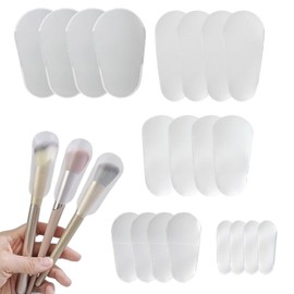 20 Pcs Make Up Brushes Covers, Wsimily Plastic Cosmetic Brushes Guards Protectors, Multiple Sizes Dustproof Makeup Brush Protective Cover for Travel & Storage, Durable & Lightweight