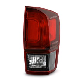 AKKON - Fits 2016-2020 Toyota Tacoma Pickup Truck Black Red Clear Tail Light Passenger Right Side Taillamp Replacement
