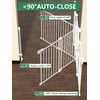 29.5-43" No Bottom Bar Baby Gate for Stairs, Auto Close