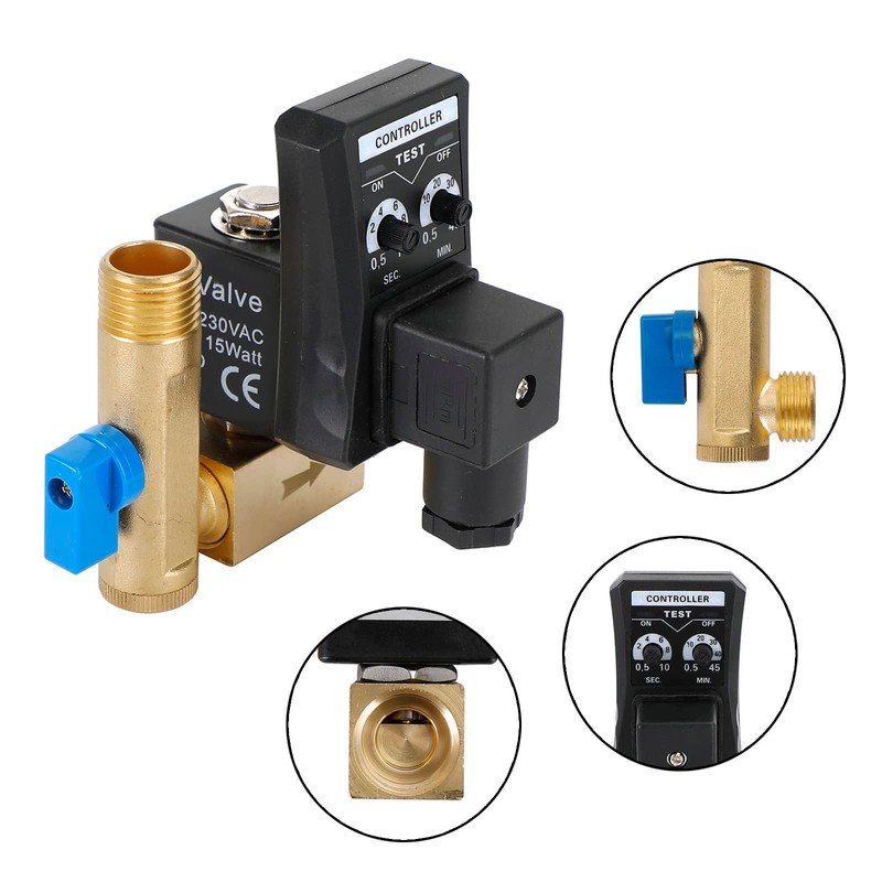 Frezon 1/2" AC 220V Automatic Electronic Timed Air Compressor Auto