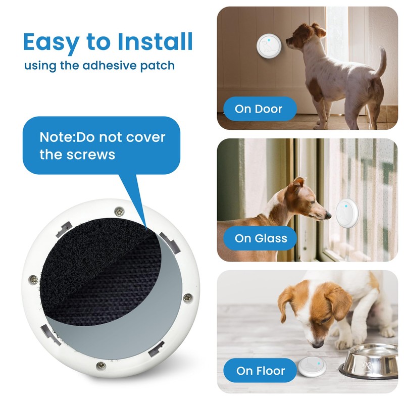 Hathever Dog DoorBell for Potty Training, Wireless Doggie Door Bell