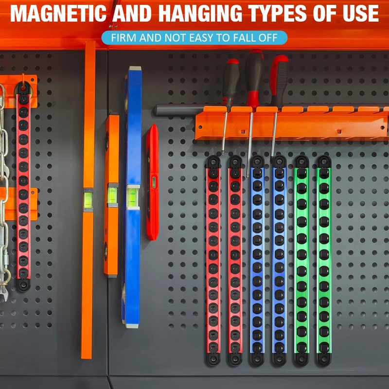 Ceenna 24 Piece Magnetic Socket Organizer Set, Heavy Duty Socket