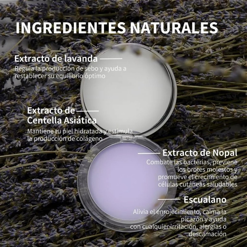 Polvo Mate Lavanda 12h Control Brillo Chillab Mixta Día/noche