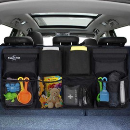 Big Ant Car Boot Organiser, Car Trunk Organisers, Car Boot Tidy, Car Boot Organiser Storage, Boot Tidy for Car Large, Heavy Duty Waterproof Car Backseat Organiser with 8 Pockets & 3 Adjustable Straps