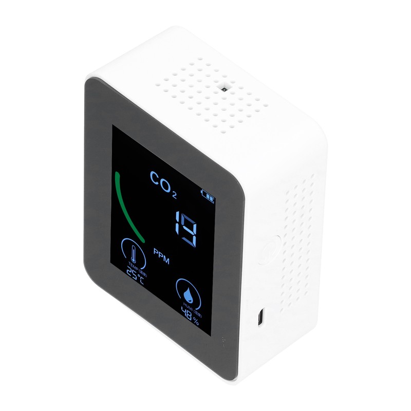 Air Quality Detector Digital USB Charging Carbon Dioxide Monitor Temperature