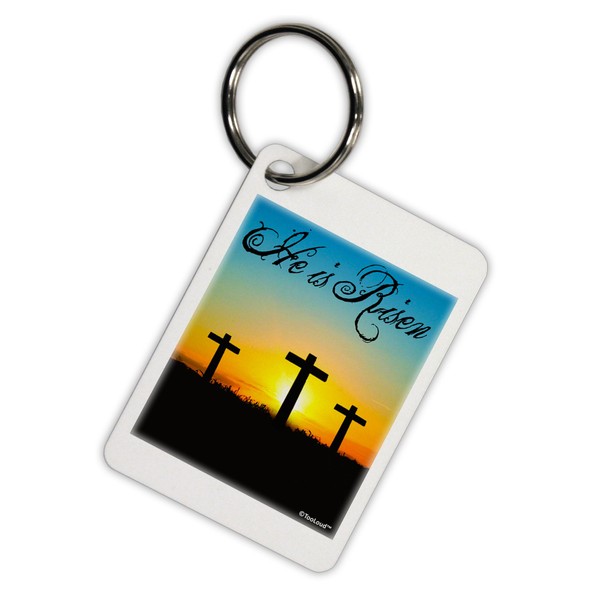 TOOLOUD Three Crosses Sunrise - He is Risen Aluminum Keyring