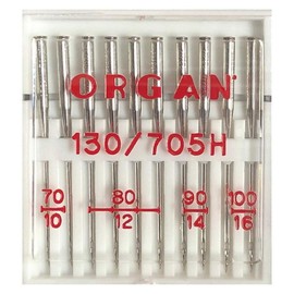 ORGAN Assortment of 10 Needles Universal Thickness 70-100