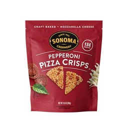 Sonoma Creamery - Pizza Crisps, Pepperoni, 9.5 Oz (1 Count) | Savory Snack Cracker | High Protein | Low Carb | Gluten Free | Wheat Free |Keto Friendly