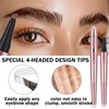 Magic Liquid Eyebrow Pencil - 4-Tip Microblade Brow Pen for