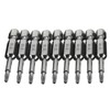 COMOK 10pcs 50mm Long 1/4 Inch Hex Shank T8 Torx