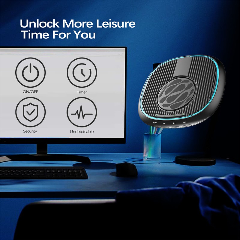Undetectable Mouse Mover with Adjustable Timer LED Indicator USB C