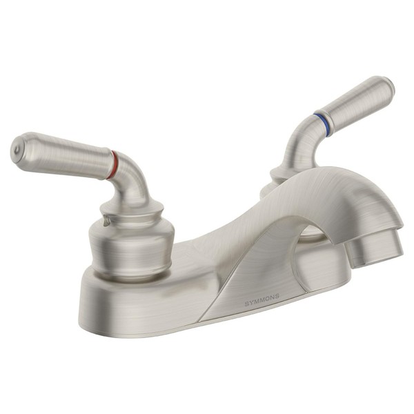 Symmons Origins Collection Bathroom Sink Faucet, 2-Handle Centerset, Satin Nickel,